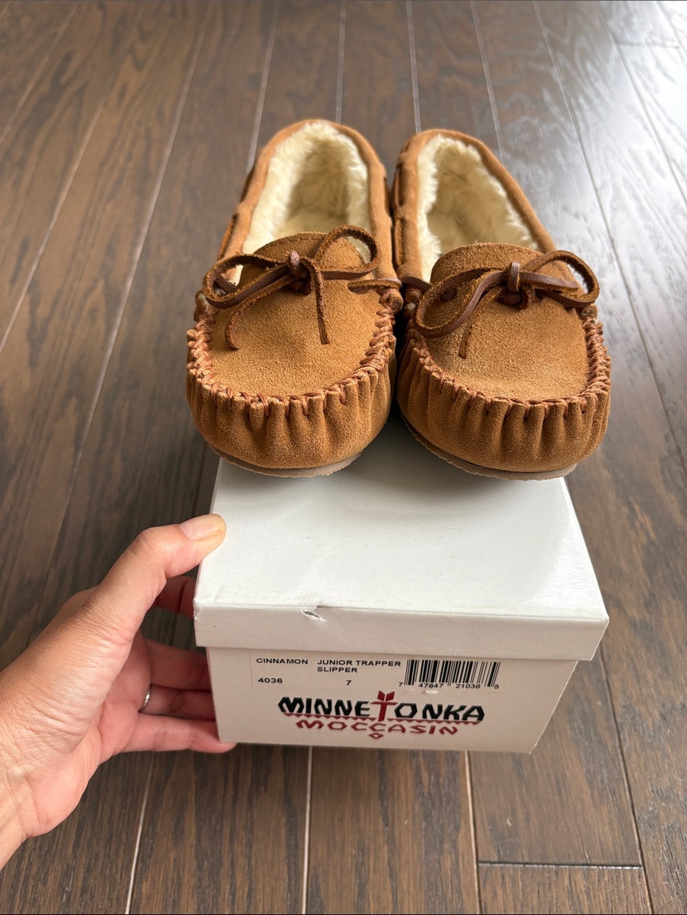 Minnetonka Suede Moccasin Slippers